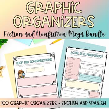 Preview of MEGA BUNDLE: Graphic organizers in Spanish & English: Fiction and nonfiction