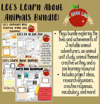 Preview of MEGA BUNDLE Learning About Animals, Zoos, Activists, and More!