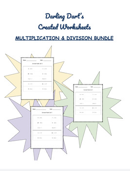 Preview of MEGA BUNDLE: MULTIPLICATION AND DIVISION FACTS