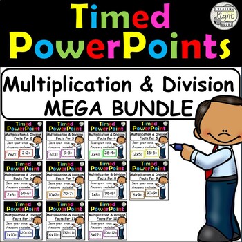 Preview of MEGA BUNDLE Multiplication and Division Timed PowerPoints 