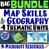 Intro to World Geography, Continents, Map Skills 4 Units |