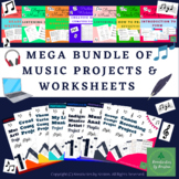 MEGA BUNDLE of Music Projects and Worksheets