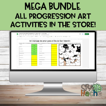 Preview of MEGA BUNDLE progression art; self checking Google sheets! Mystery pictures