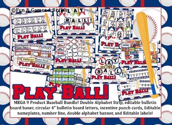 Baseball Bulletin Board Letters Worksheets Teaching Resources Tpt