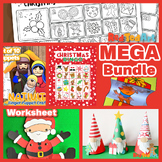 MEGA Bundle: Christmas Printables & Coloring Pages & Craft