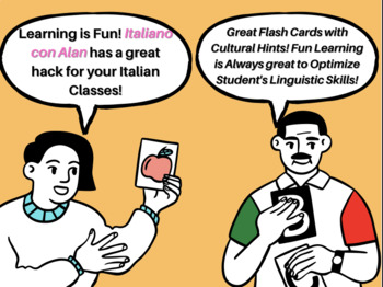 Preview of Italian Teaching Resources Bundle - Flash Cards - 6 in 1 - $14.00 Saved