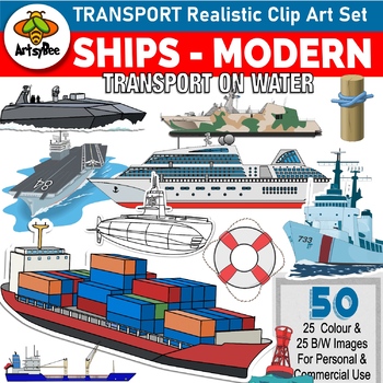 modern ships clipart free