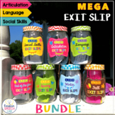 MEGA Bundle of 700 Exit Slips for Articulation, Language &