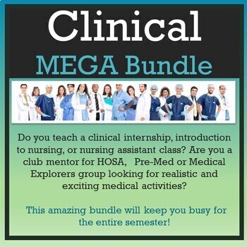 Preview of Clinical/Nursing MEGA BUNDLE [22 Products/Vital Signs, PPE & much more!]