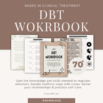 Preview of MEGA DBT BUNDLE - Full Curriculum 70+ pages!