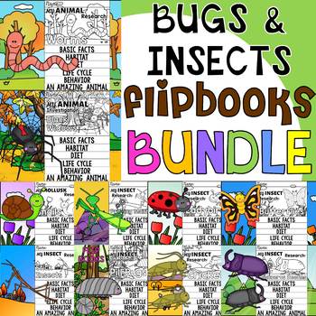 Preview of MEGA DEAL BUNDLE : 27 Bug and Insects Flip Books
