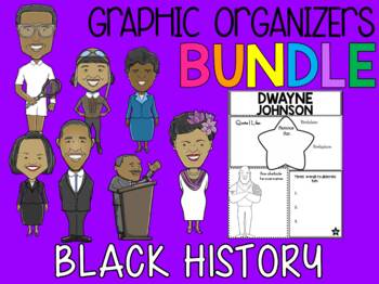 Preview of MEGA DEAL BUNDLE : Black History Graphic Organizers: SET 1