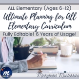 Montessori Record Keeping MEGA ELEMENTARY PLANNER 6 to 12 