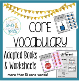 MEGA BUNDLE: Core Vocabulary Books & Worksheets with BONUS BOOK