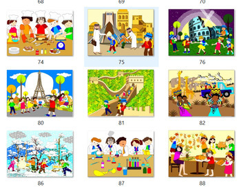 Preview of MEGA MEGA BUNDLE BIG SCENES, colouring scenes themes speech therapy puzzles ABA