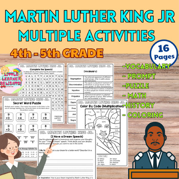 Preview of MEGA Martin Luther King Jr Multiple Activities New Year 2024 | 4th - 5th grade