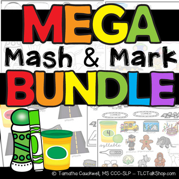 Preview of MEGA Mash & Mark BUNDLE for Speech Therapy