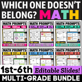 MEGA Math Prompt Bundle: 1st-6th Grade Morning Work, Test 