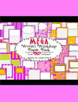 Preview of MEGA PINK PACK!  Writing Paper Pack - Writer's Workshop