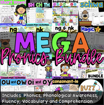 Preview of MEGA Phonics Bundle