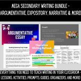MEGA Secondary Writing Bundle - Argumentative, Expository,