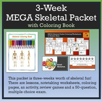 Preview of MEGA Skeletal System Packet [3-Weeks Worth of Fun & Activities, Lessons & Games]