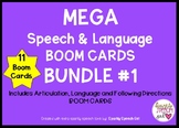MEGA Speech and Language BOOM CARDS BUNDLE #1