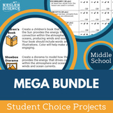 MEGA Student Choice Projects Bundle - Grades 6, 7, 8