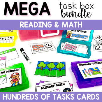 Preview of MEGA Task Box BUNDLE {reading and math}