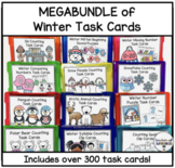 Snowflake Mini Eraser Counting 1-20 Task Cards (Winter Math Center)