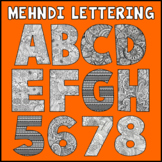 MEHNDI LETTERS NUMBERS LETTERING TEACHING RESOURCES DISPLA