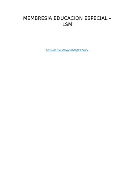 Preview of MEMBRESIA LSM - EDUCACION ESPECIAL