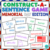 MEMORIAL DAY Sentence Building Cards | Construct A Sentenc