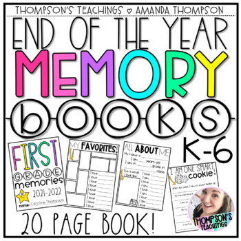 Preview of MEMORY BOOK for the END OF THE YEAR