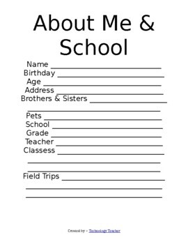 MEMORY BOOK >> End of the School Year: Grades 1-4 by Technology Teacher