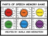 Parts of Speech Memory Games