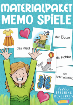 Preview of MEMO Spiele Bundle auf Deutsch - Mega GERMAN matching games Bundle!