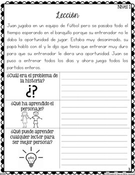 terminar lente pedal LECCION MORAL MENSAJE HISTORIA (2 TEXTOS) - SPANISH- FREE SAMPLE by Addo  Educa
