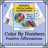 MENTAL HEALTH AWARENESS LESSON - Mandala Color by Numbers 