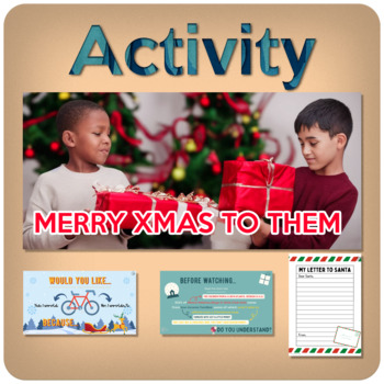 Preview of MERRY CHRISTMAS TO THEM – An activity for ESL learners!