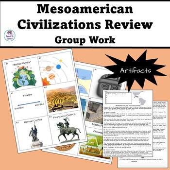 Preview of MESOAMERICAN CIVILIZATIONS REVIEW LESSON Group Activity EDITABLE