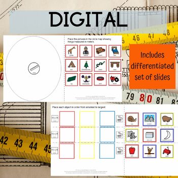 Measuring with Metric Centimeter Millimeter Ruler Differentiated