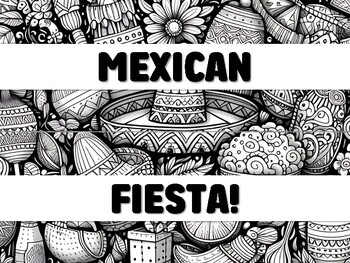 Preview of MEXICAN FIESTA! Cinco De Mayo Bulletin Board Decor Kit