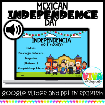 Preview of Independencia de México | Mexican Independence Day Digital Activities in Spanish