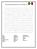 MEXICAN INDEPENDENCE DAY WORD SEARCH