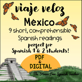 MEXICO Comprehensible Spanish Readings Viaje Veloz series 