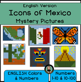 MEXICO Mystery Pictures Icons of Mexico Color By Number Wo