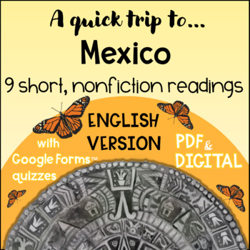Preview of MEXICO Reading Quick Trip country study ENGLISH VERSION