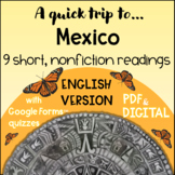 MEXICO Reading Quick Trip country study ENGLISH VERSION