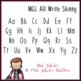 MGL Free Font - All Write Skinny